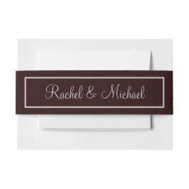 Cintas Para Invitaciones Calidad púrpura y gris