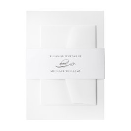 Cintas Para Invitaciones Caligrafía | Boda de Lujo
