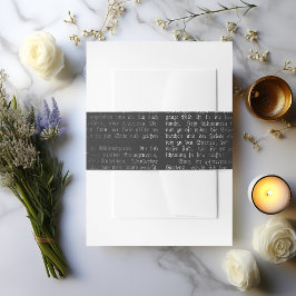 Cintas Para Invitaciones Caligrafía gótica vintage