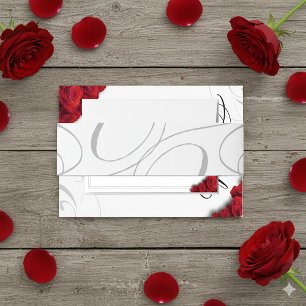 Cintas Para Invitaciones Caligrafía Romántica Remolinos Grises