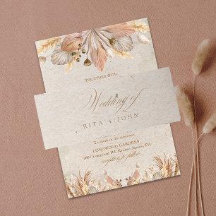 Cintas Para Invitaciones Calligraphy Fall Boho Script Boda