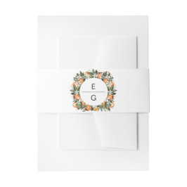 Cintas Para Invitaciones Calliope - Naranja acuarela Blossom Citrus