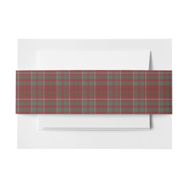 Cintas Para Invitaciones Cameron Lochiel Scottish Tartan (Anverso Ejemplo)