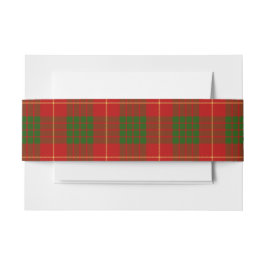 Cintas Para Invitaciones Cameron Scottish Tartan Belly Band