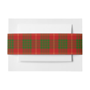 Cintas Para Invitaciones Cameron Scottish Tartan Belly Band