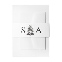 Cintas Para Invitaciones Campfire Love Wedding