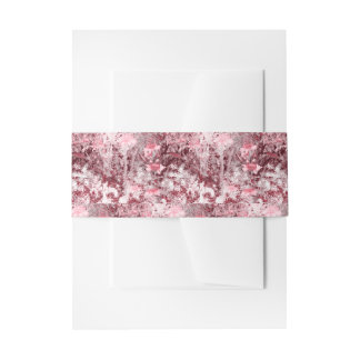 Cintas Para Invitaciones Campo de flores silvestres Impresionismo-Malva