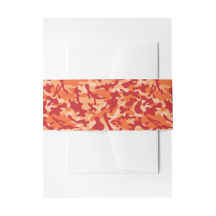 Cintas Para Invitaciones Camuflaje Apricot Lava