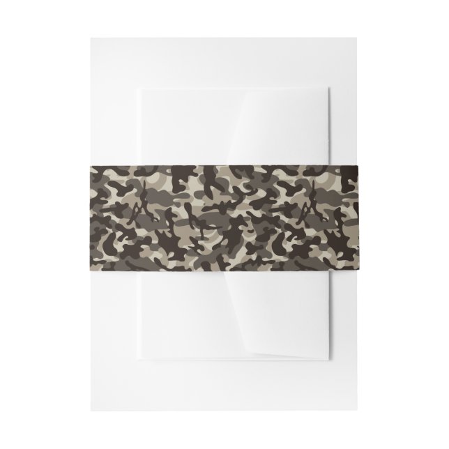 Cintas Para Invitaciones Camuflaje de barrio cercano (Anverso Ejemplo)