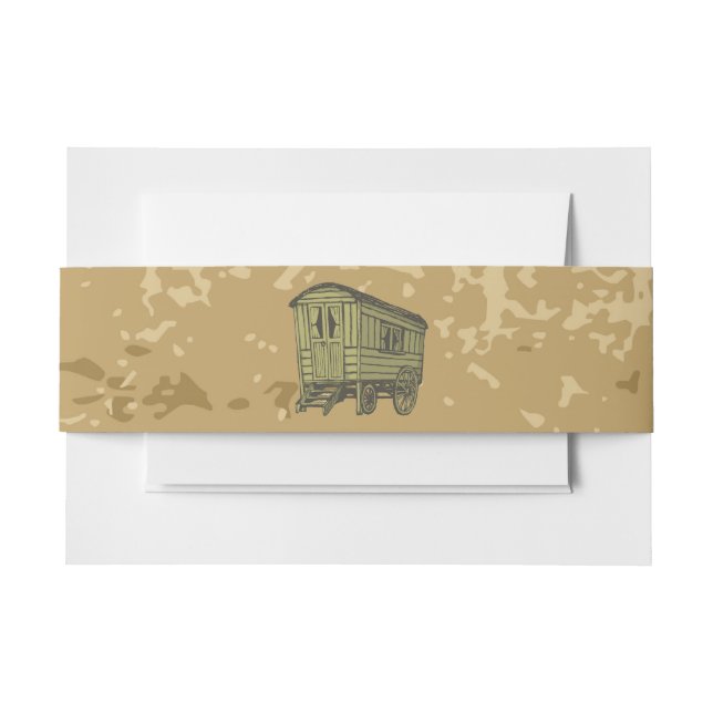 Cintas Para Invitaciones caravana gitana (Anverso Ejemplo)