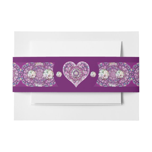 Cintas Para Invitaciones Cardinal red Rosace (Anverso Ejemplo)