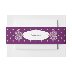 Cintas Para Invitaciones Cardinal red Rosace