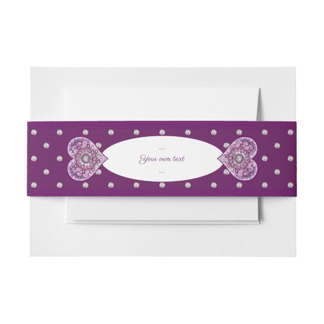 Cintas Para Invitaciones Cardinal red Rosace (Anverso Ejemplo)