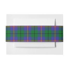 Cintas Para Invitaciones Carmichael Scottish Tartan Belly Band