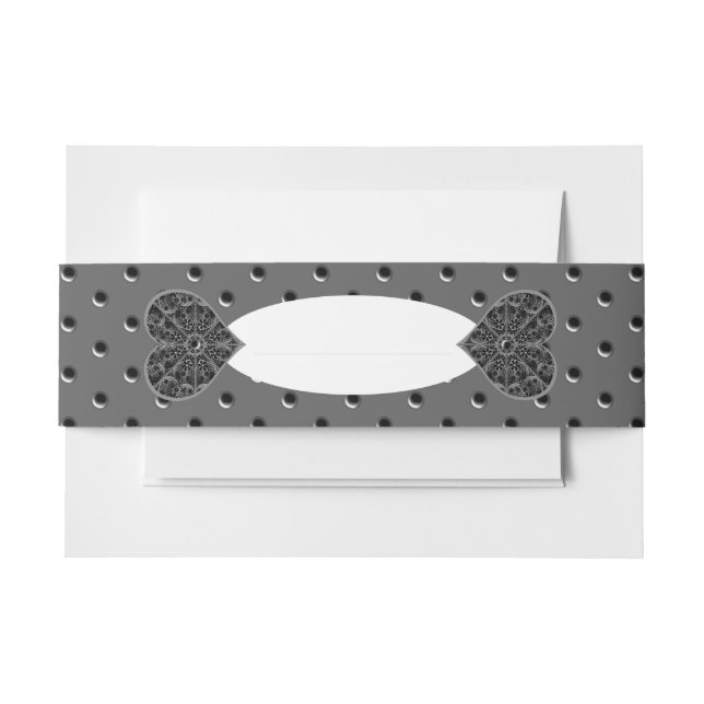 Cintas Para Invitaciones Ceramic Lace Black (Anverso Ejemplo)
