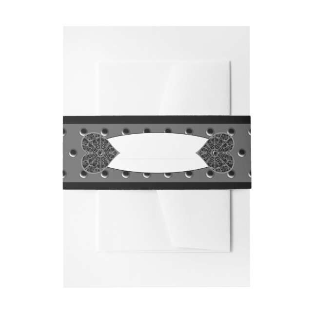 Cintas Para Invitaciones Ceramic Lace Black (Anverso Ejemplo)