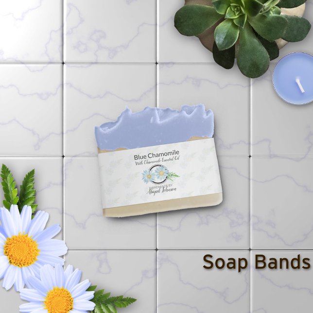Cintas Para Invitaciones Chamomile Artisan Soap Band Wrap Packaging (Subido por el creador)
