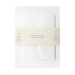 Cintas Para Invitaciones Champagne Glasses Wedding