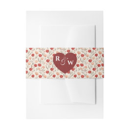 Cintas Para Invitaciones Chic Tulip Flower Traditional Wedding 