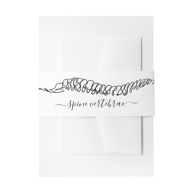 Cintas Para Invitaciones Chiropractic Chiropractor Massage Manual Therapist (Anverso Ejemplo)