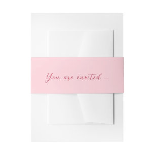 Cintas Para Invitaciones CHLOE Banda de la viga de la invitación rosa negri
