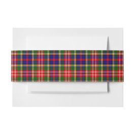 Cintas Para Invitaciones Christie Scottish Tartan Belly Band