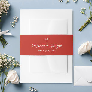 Cintas Para Invitaciones Cinta De Arco Dibujada A Mano Roja Boceto Boda