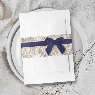 Cintas Para Invitaciones Cinta Naval En Boda Burlap & Lace