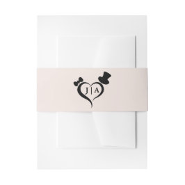 Cintas Para Invitaciones Cinta para el vientre de la invitación de boda