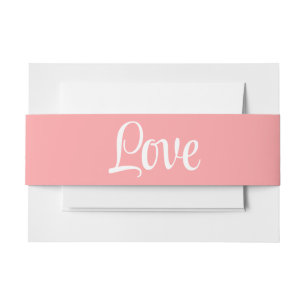 Cintas Para Invitaciones Cinta para Invitación de Boda Rosa Blanca de Amor