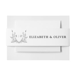 Cintas Para Invitaciones Cinturón de banda para invitación de boda con cres