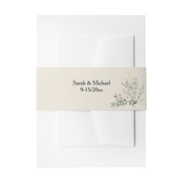 Cintas Para Invitaciones Cinturón de barriga de eucalipto