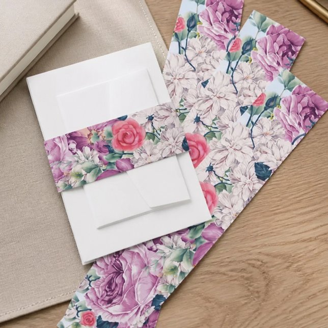Cintas Para Invitaciones Cinturón de flores para boda (Subido por el creador)