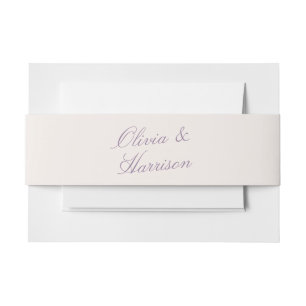 Cintas Para Invitaciones Cinturón de Invitación de Caligrafía para Jardín M