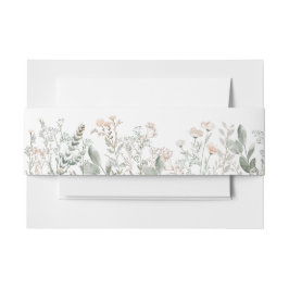 Cintas Para Invitaciones Cinturón de Invitación de Flores Silvestres del Bo