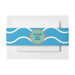 Cintas Para Invitaciones Cinturón de Onda del Océano Tropical
