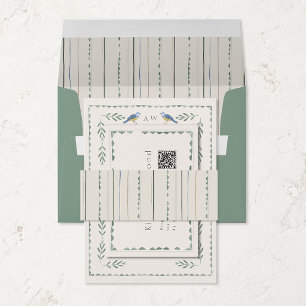 Cintas Para Invitaciones Cinturón de Vientre de Boda con Raya Verde Menta M