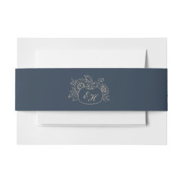Cintas Para Invitaciones Cinturón de Vientre de Boda de Otoño con Monograma