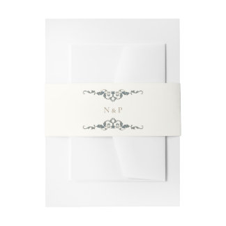 Cintas Para Invitaciones Cinturón de Vientre de Boda Elegante Ornamentado