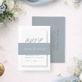 Cintas Para Invitaciones Cinturón de Vientre de Boda Gris Francés 