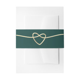 Cintas Para Invitaciones Cinturón de Vientre de Boda Verde Esmeralda