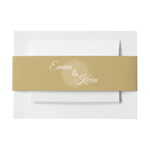 Cintas Para Invitaciones Cinturón de vientre de invitación personalizada