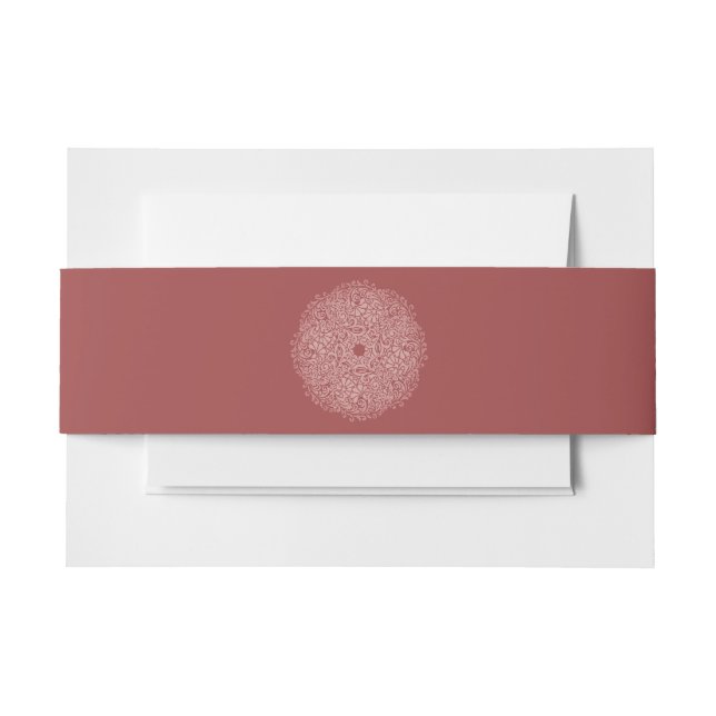 Cintas Para Invitaciones Cinturón de vientre de invitación personalizada (Anverso Ejemplo)