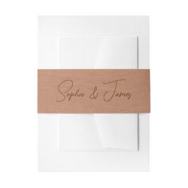 Cintas Para Invitaciones Cinturones de barriga de boda terracota boho
