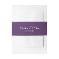 Cinturones de Invitación de Boda (Ciruela / Morado