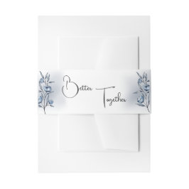 Cintas Para Invitaciones Cinturones de Vientre para Boda Indigo Romance