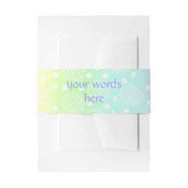 Cintas Para Invitaciones Círculos del arcoiris Pastel