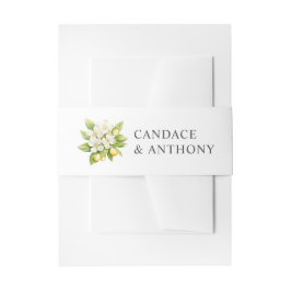 Cintas Para Invitaciones Citrus Floral Boda