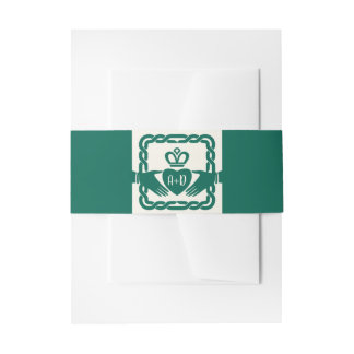 Cintas Para Invitaciones Claddagh, un celta verde esmeralda, conoce a un Bo