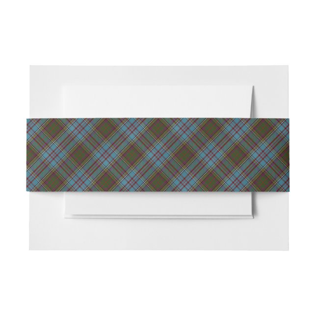 Cintas Para Invitaciones Clan Anderson Tartan Plaid Pattern Scottish (Anverso Ejemplo)